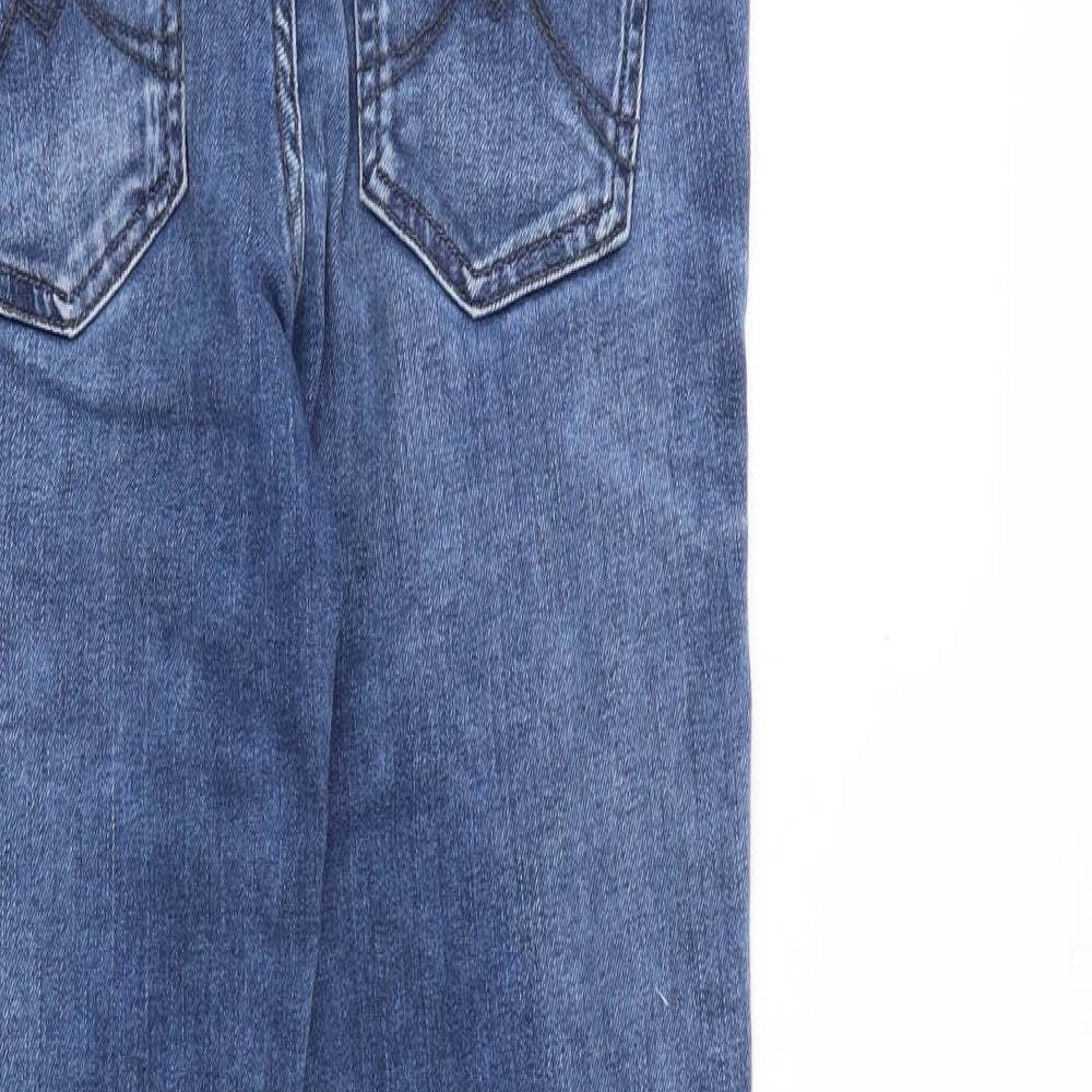 Preworn Womens Blue Cotton Skinny Jeans Size 30 in Regular Zip
