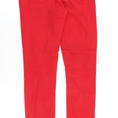 Blue Ridge Womens Red Cotton Skinny Jeans Size 28 in Regular Zip