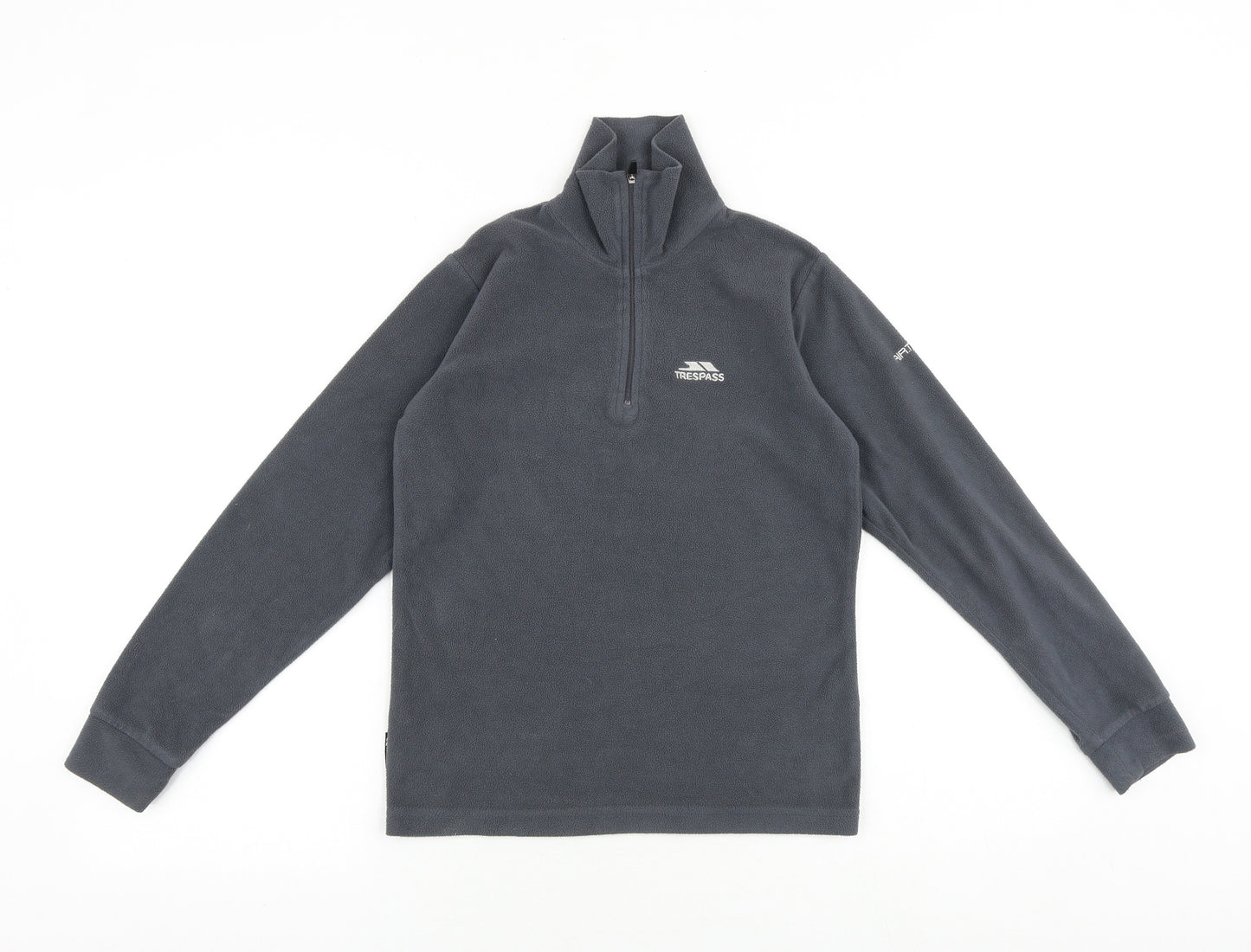 Trespass Girls Grey Polyester Pullover Sweatshirt Size 9-10 Years Zip