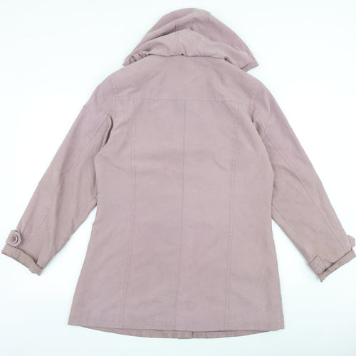 Katherine Hammond Womens Purple Jacket Coat Size 12 Button