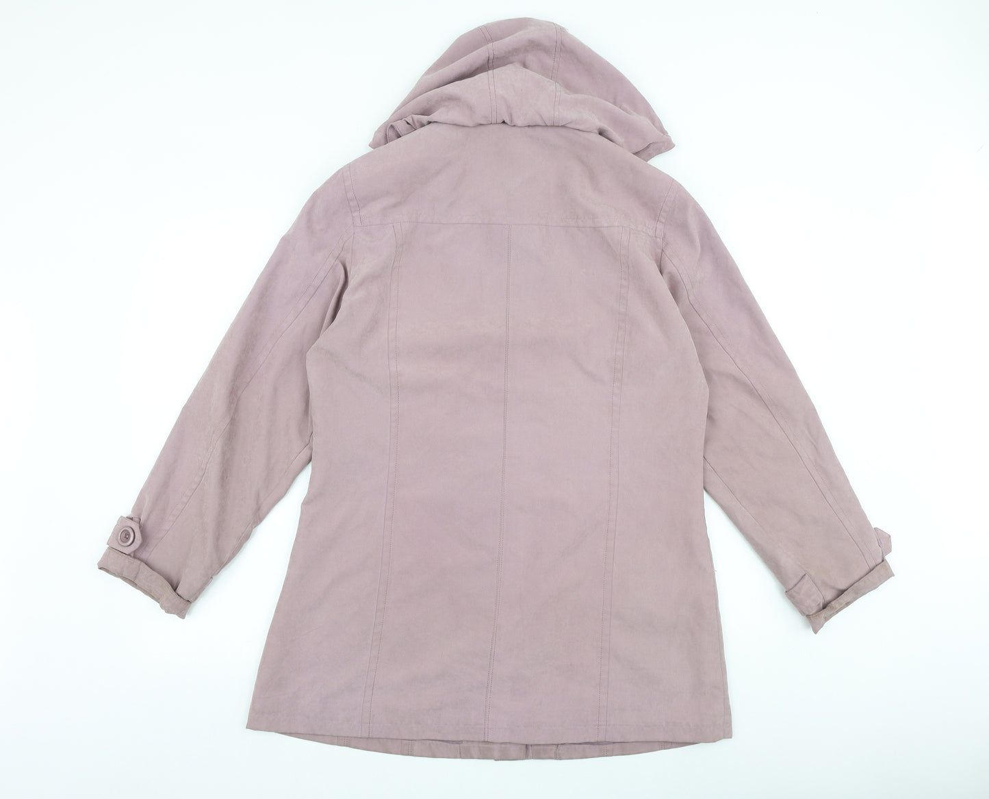 Katherine Hammond Womens Purple Jacket Coat Size 12 Button