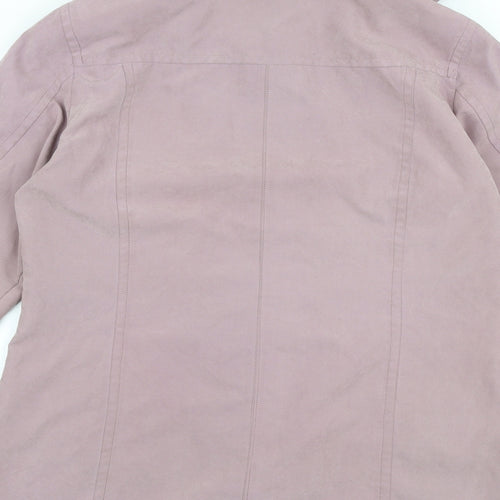 Katherine Hammond Womens Purple Jacket Coat Size 12 Button