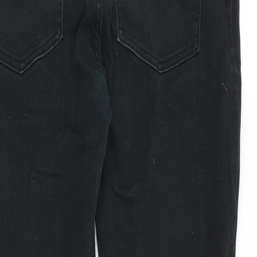 Denim & Co. Mens Black Cotton Straight Jeans Size 32 in Regular Zip