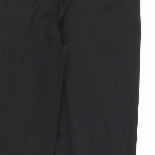 noix Womens Black Polyester Trousers Size 12 Regular Zip