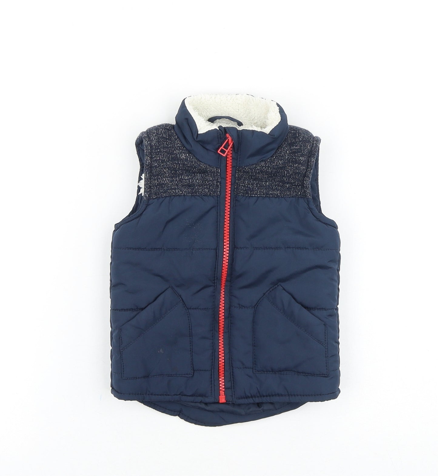Earlydays Baby Blue Gilet Jacket Size 6-9 Months Zip