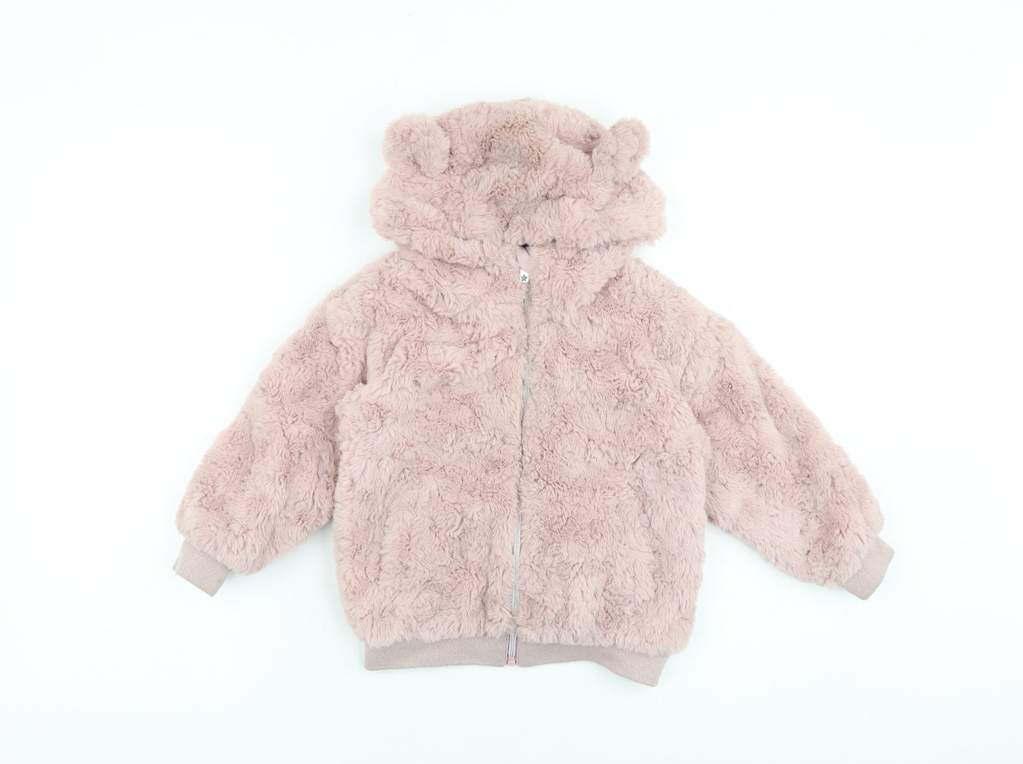 Nutmeg Girls Pink Jacket Size 4-5 Years Zip