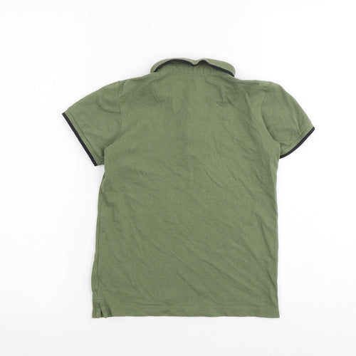 Urban Dept Boys Green 100% Cotton Basic Polo Size 8 Years Collared Button