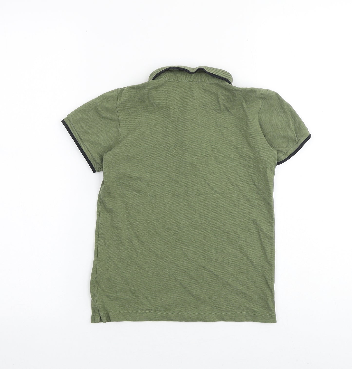 Urban Dept Boys Green 100% Cotton Basic Polo Size 8 Years Collared Button