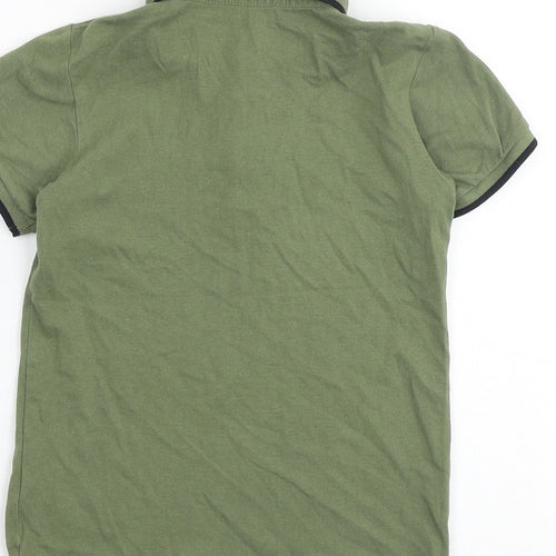 Urban Dept Boys Green 100% Cotton Basic Polo Size 8 Years Collared Button