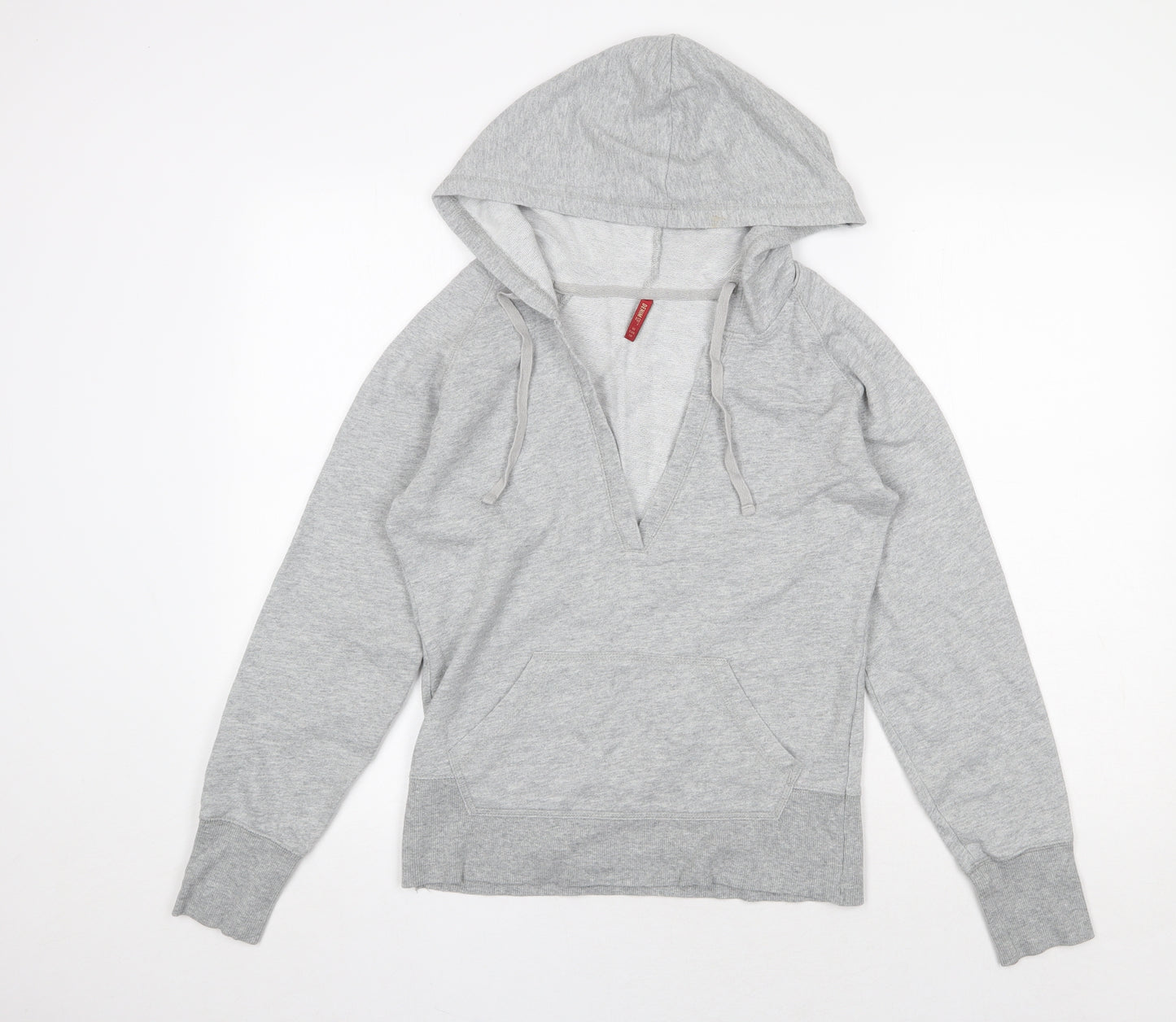 Denim & Co. Womens Grey Cotton Pullover Sweatshirt Size 10 Pullover