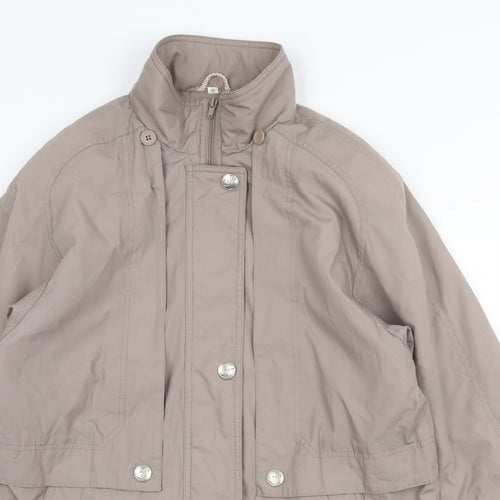 Telemac Womens Grey Jacket Size 10 Zip