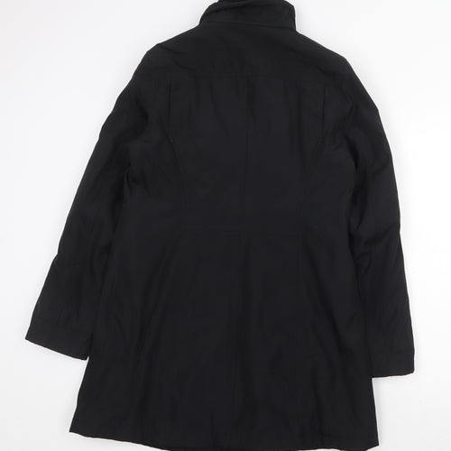 M&Co Womens Black Jacket Coat Size 10 Zip