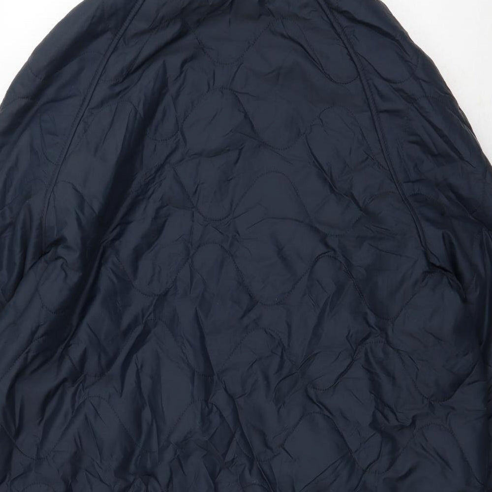 Marks and Spencer Womens Blue Rain Coat Coat Size 20 Zip