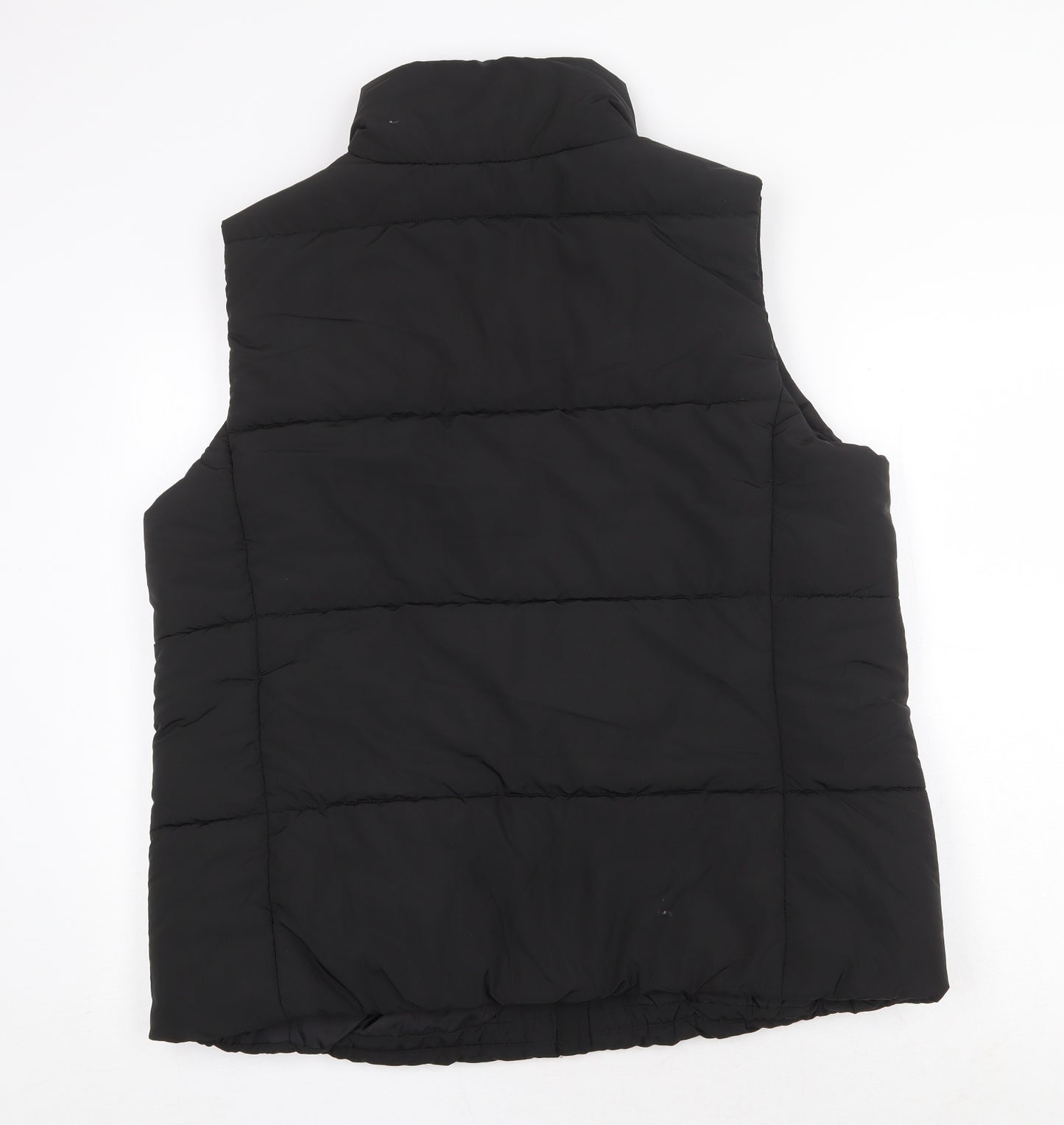 Marks and Spencer Womens Black Gilet Jacket Size 18 Zip