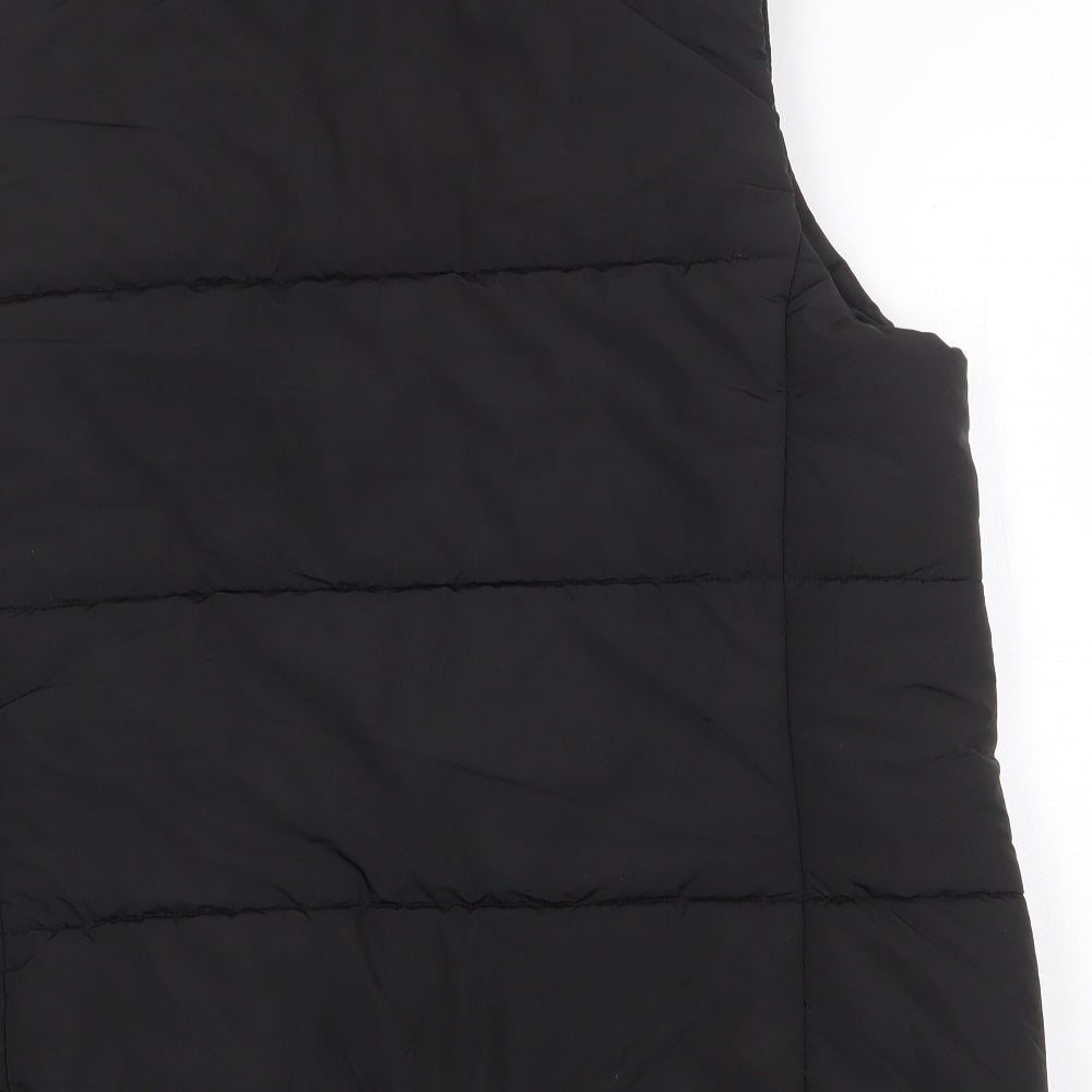 Marks and Spencer Womens Black Gilet Jacket Size 18 Zip