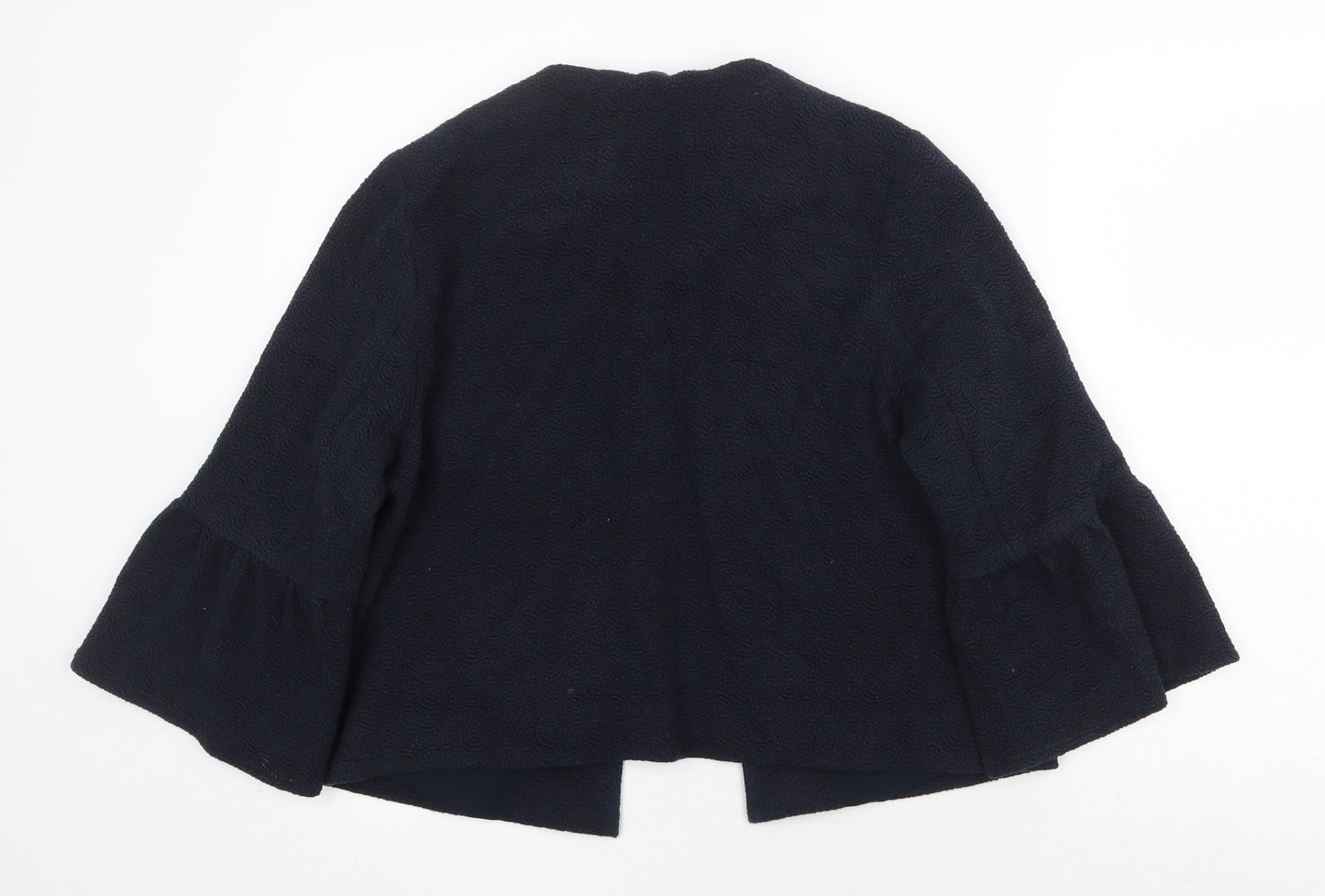 Marks and Spencer Womens Blue Jacket Blazer Size 16 Hook & Eye