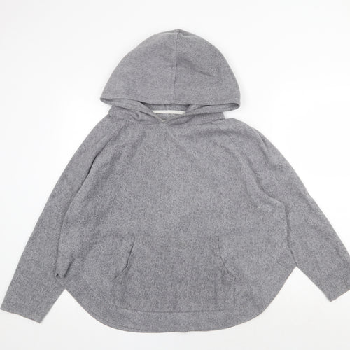 NEXT Womens Grey Polyester Pullover Hoodie Size S Pullover