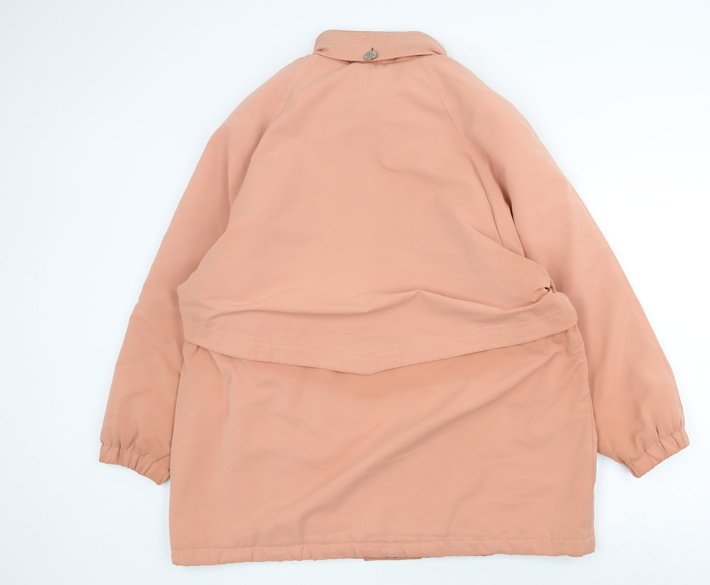 Marks and Spencer Womens Orange Anorak Coat Size 10 Zip