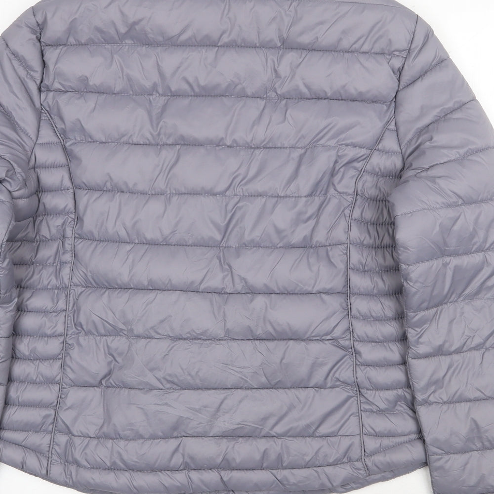 Atmosphere Womens Green Quilted Coat Size L Zip - Size 14-16