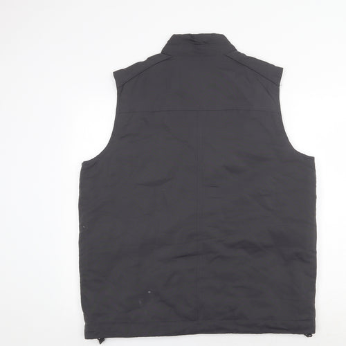 Cotton Traders Mens Grey Gilet Waistcoat Size L Zip