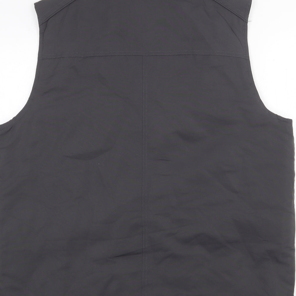 Cotton Traders Mens Grey Gilet Waistcoat Size L Zip