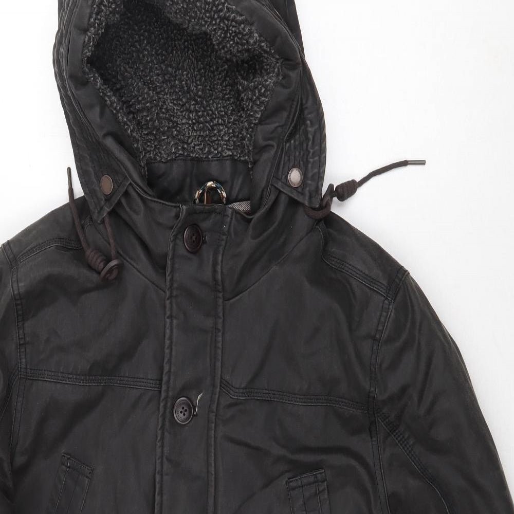 MANTARAY PRODUCTS Mens Brown Rain Coat Coat Size M Zip