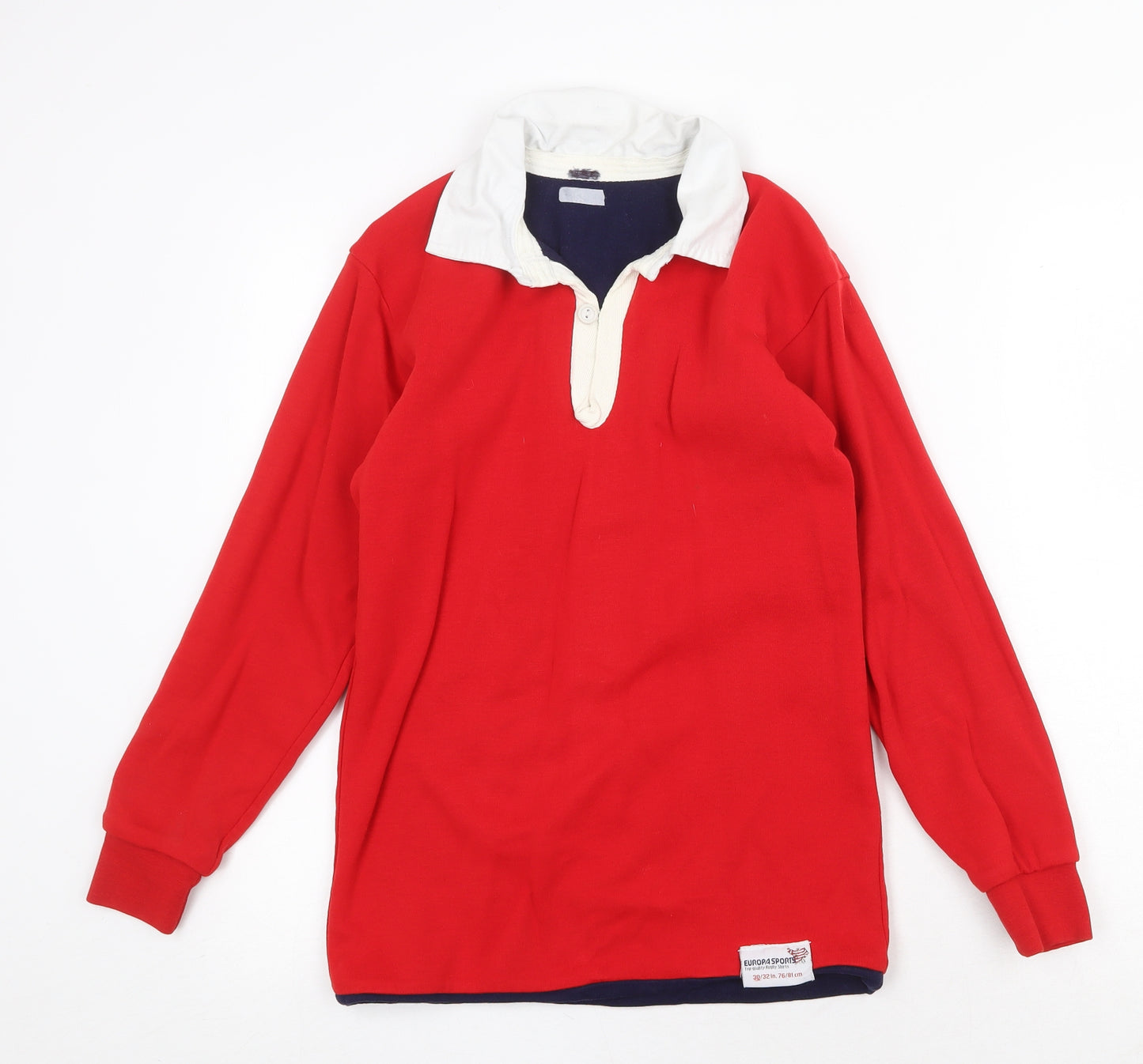 Europa Sports Mens Red Cotton Pullover Sweatshirt Size M