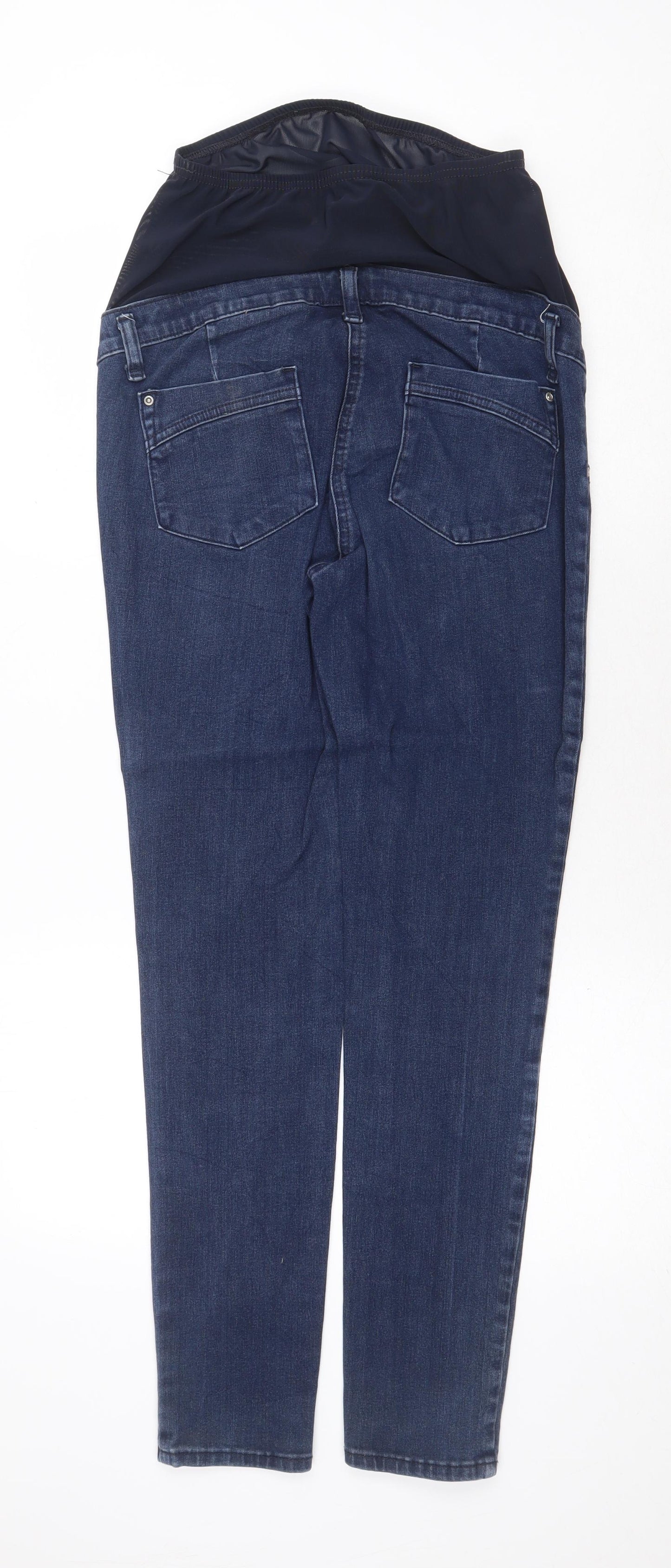 NEXT Womens Blue Cotton Skinny Jeans Size 8 Regular Zip
