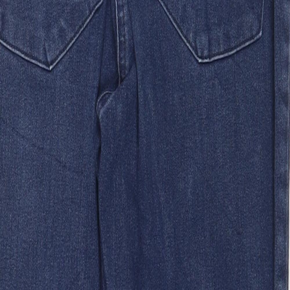 NEXT Womens Blue Cotton Skinny Jeans Size 8 Regular Zip
