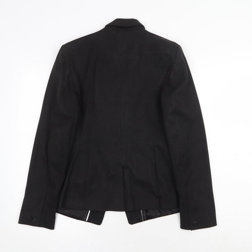 NEXT Womens Black Polyester Jacket Suit Jacket Size 12