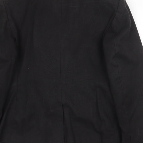 NEXT Womens Black Polyester Jacket Suit Jacket Size 12