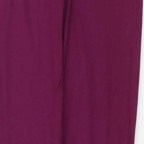 Marks and Spencer Womens Purple Cotton Skinny Jeans Size 8 Regular Zip