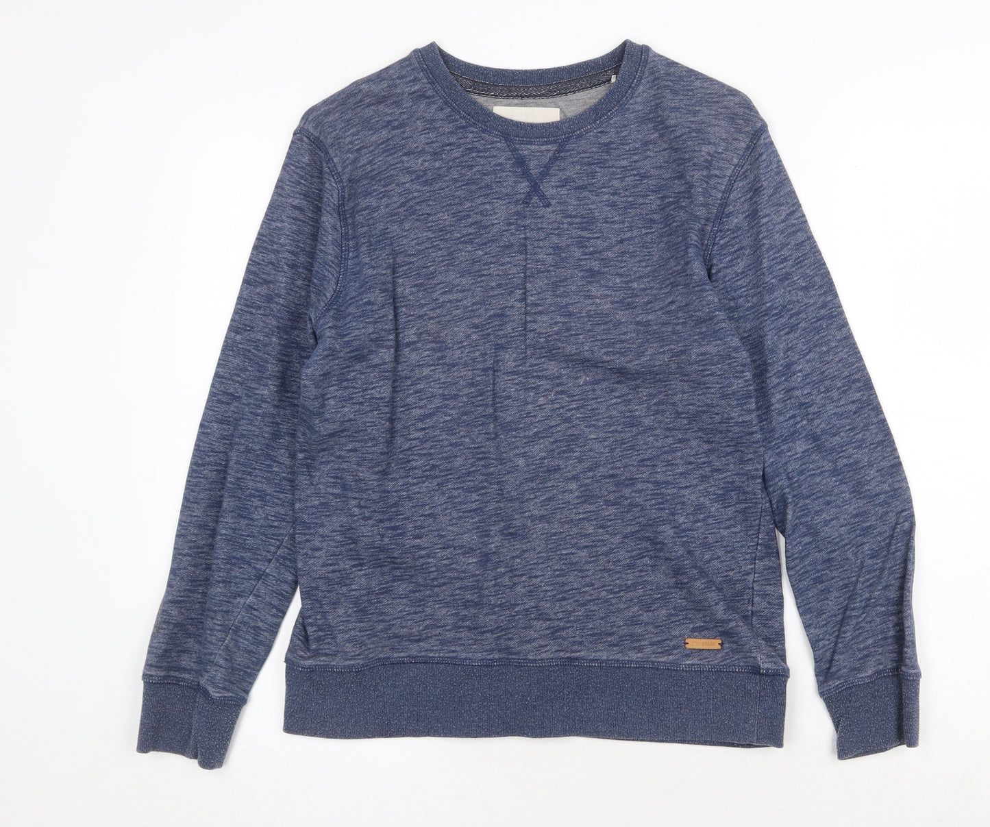 EDC Mens Blue Cotton Pullover Sweatshirt Size S