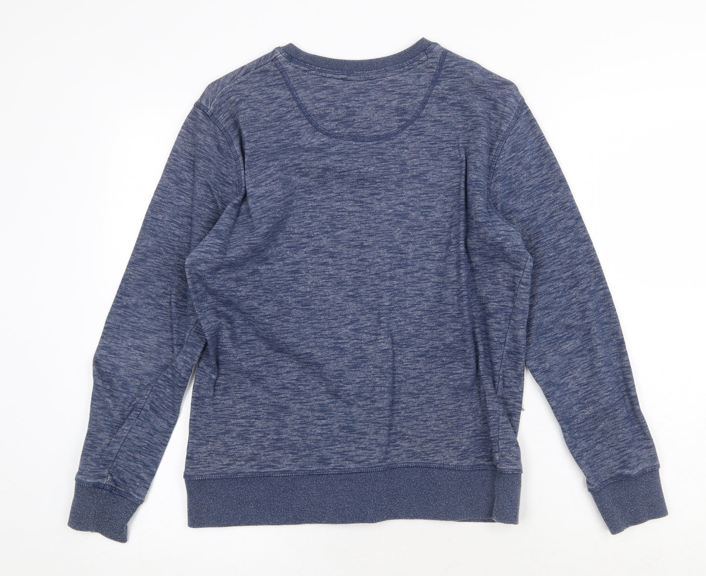 EDC Mens Blue Cotton Pullover Sweatshirt Size S