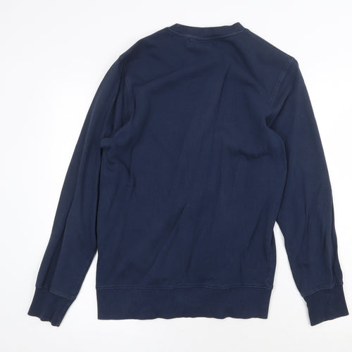 H&M Womens Blue Cotton Pullover Sweatshirt Size XS Pullover - Navy