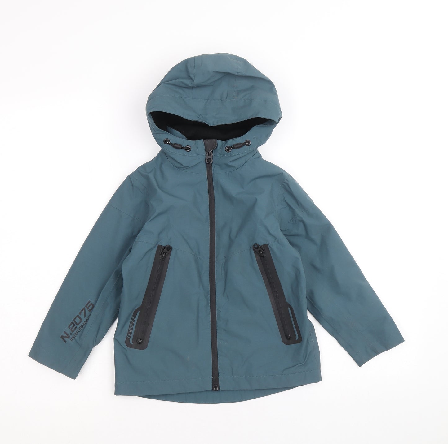 NEXT Boys Blue Windbreaker Coatigan Size 4 Years Zip