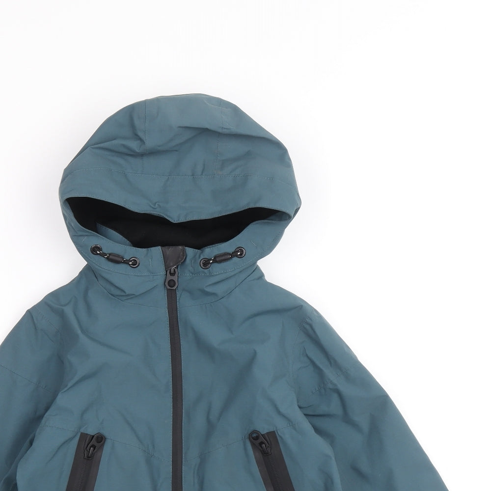 NEXT Boys Blue Windbreaker Coatigan Size 4 Years Zip