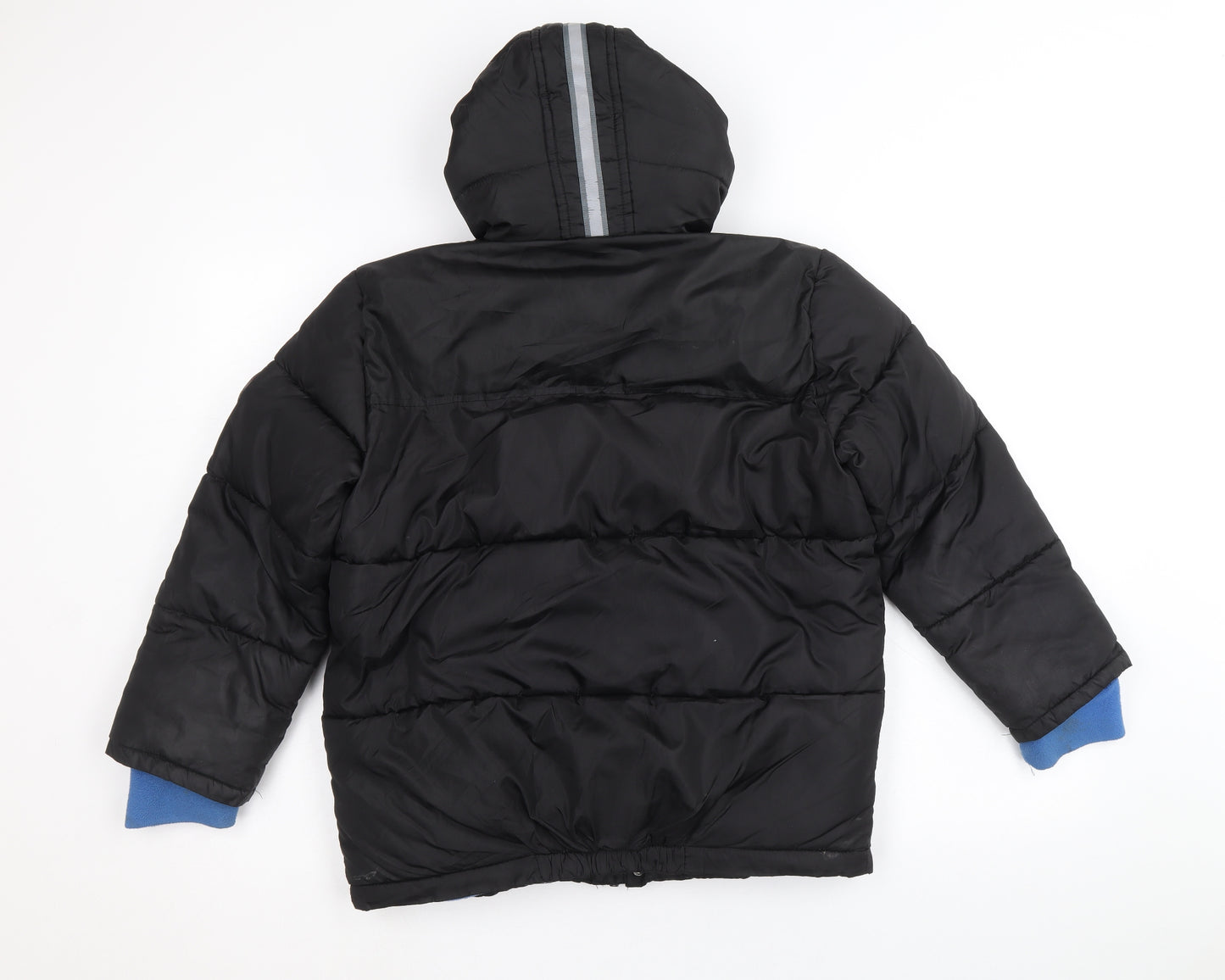 Andy & Evan Boys Black Quilted Jacket Size 9-10 Years Zip