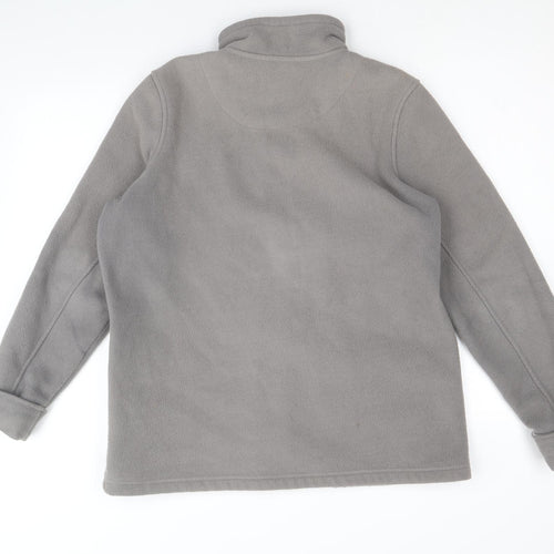 Marks and Spencer Womens Grey Jacket Size 14 Zip