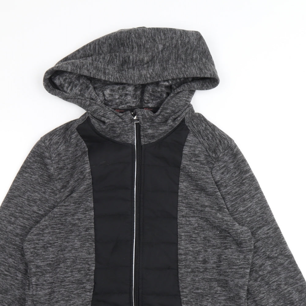 NEXT Womens Black Geometric Jacket Size 6 Zip