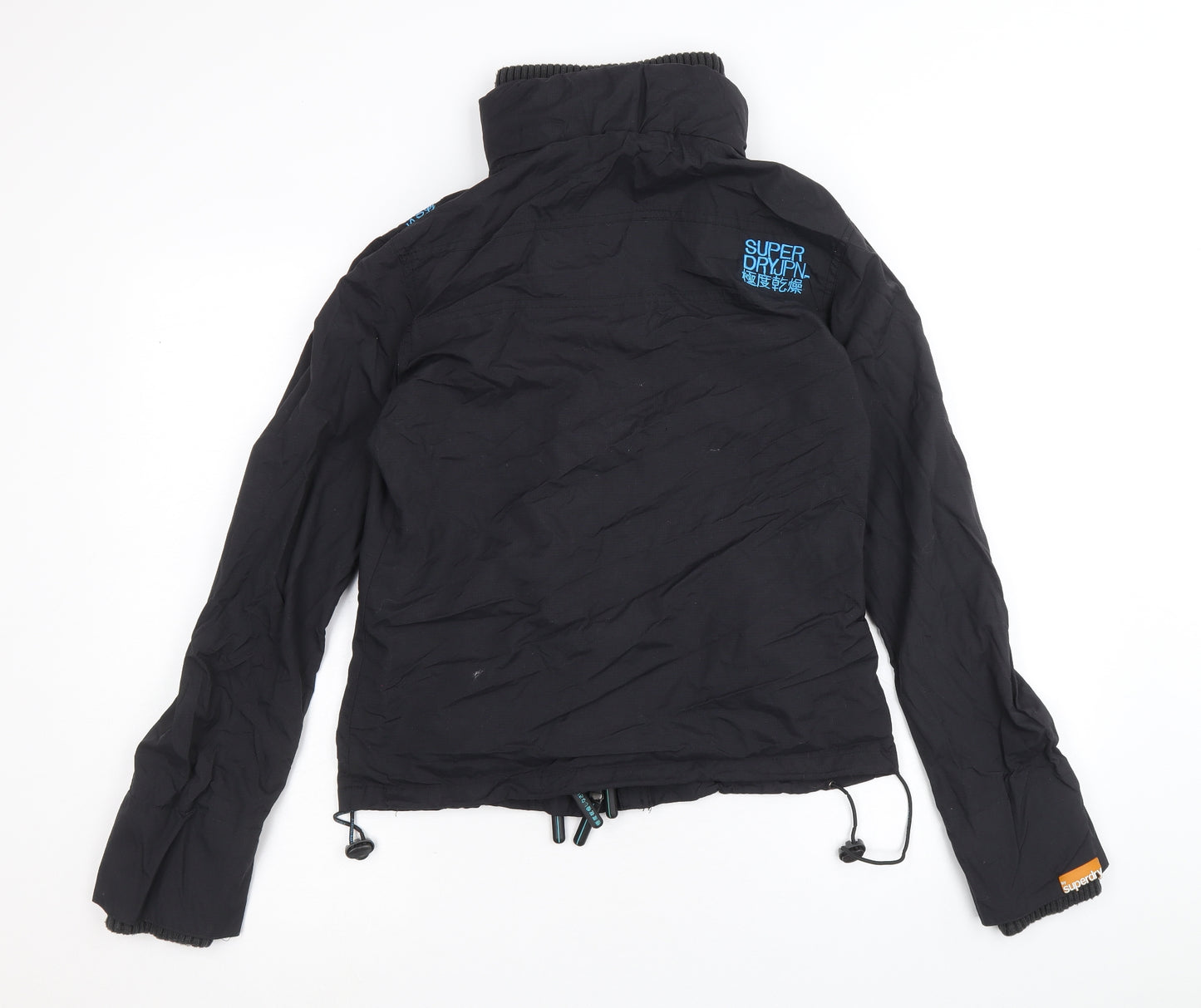 Superdry Mens Black Windbreaker Jacket Size M Zip