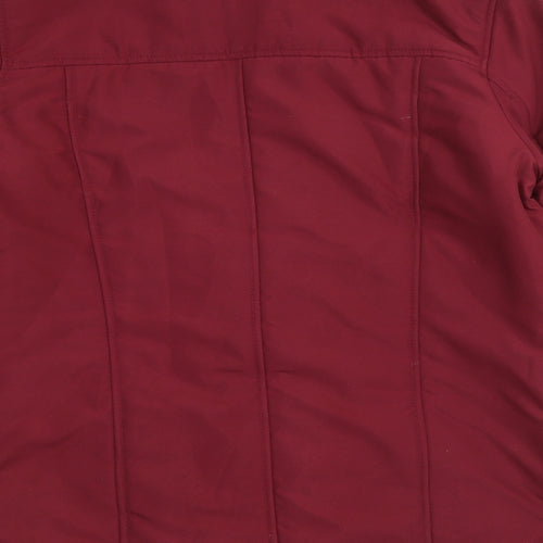 First Avenue Womens Red Jacket Coat Size 12 Zip
