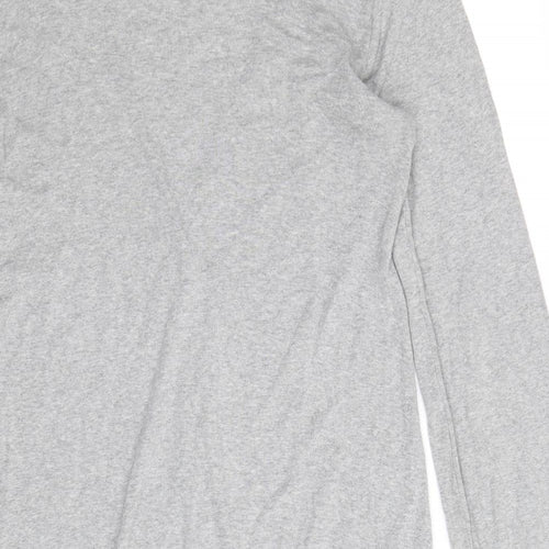 Splendid Womens Grey V-Neck Cotton Cardigan Jumper Size S