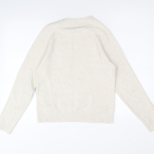 Vera Moda Womens Beige Round Neck Polyester Pullover Jumper Size S