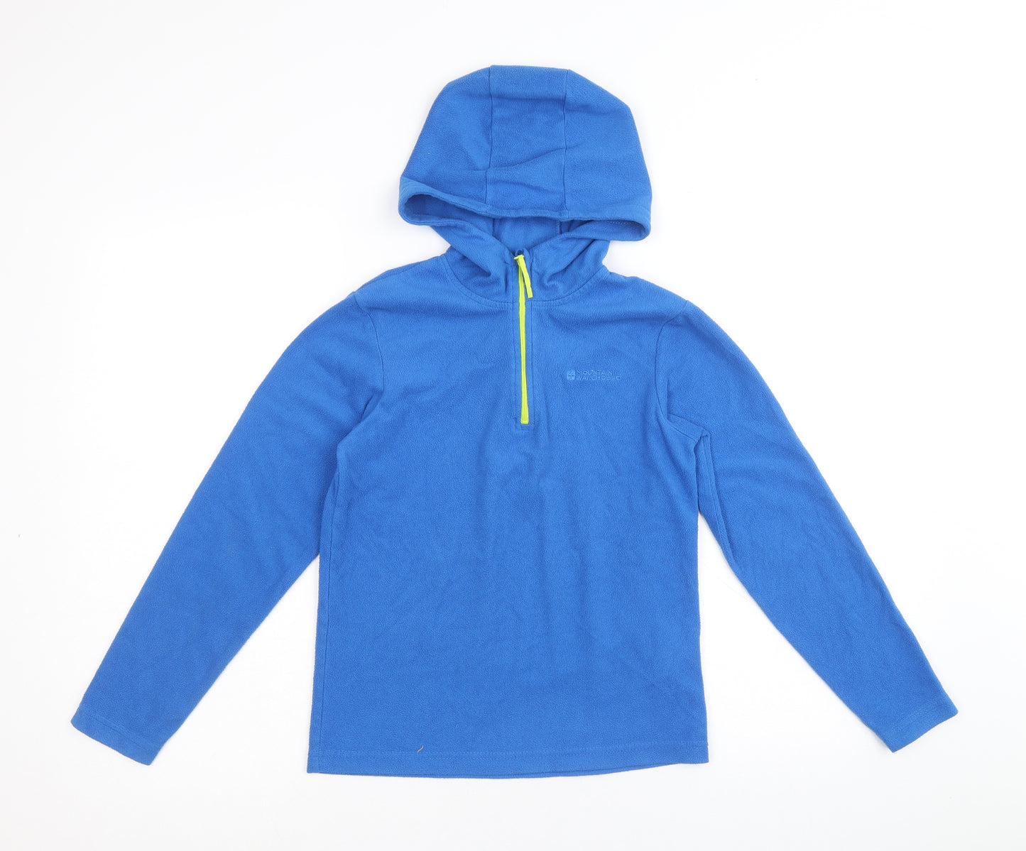 Mountain Warehouse Boys Blue Polyester Pullover Hoodie Size 9-10 Years Zip