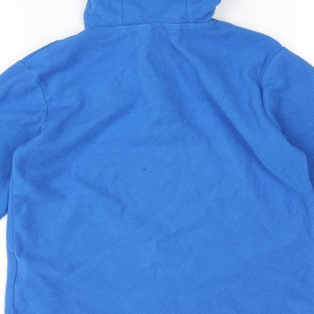 Mountain Warehouse Boys Blue Polyester Pullover Hoodie Size 9-10 Years Zip