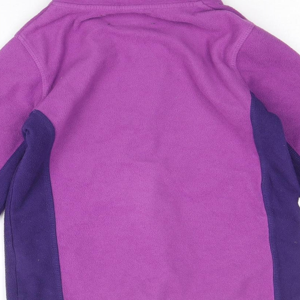 Mountain Warehouse Girls Purple Jacket Size 7-8 Years Zip
