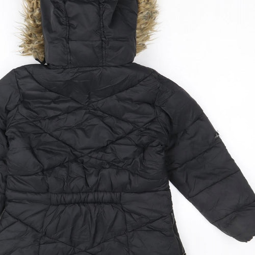 Steve Madden Girls Black Quilted Jacket Size S Zip
