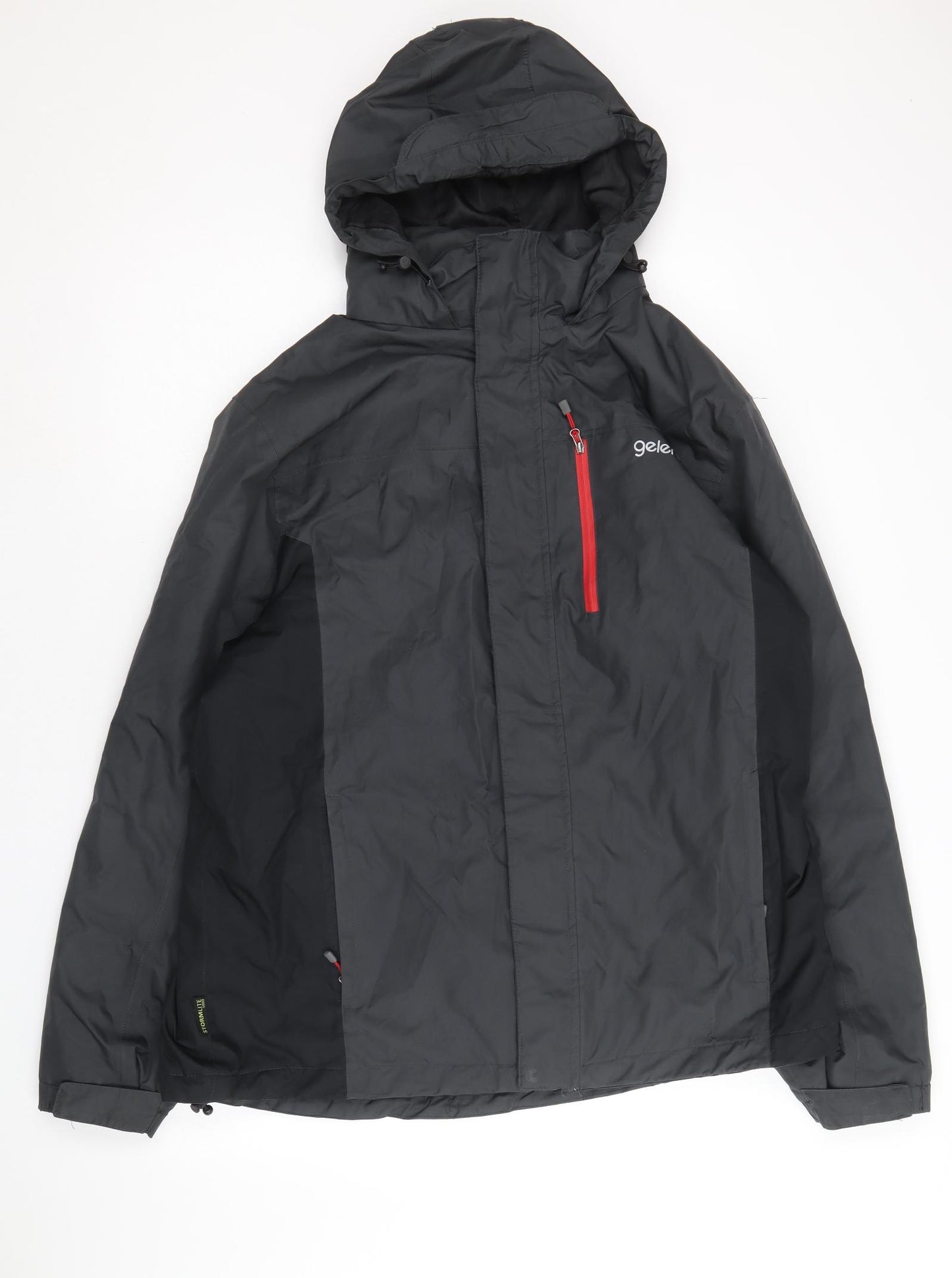 Gelert Mens Black Rain Coat Coat Size XL Zip