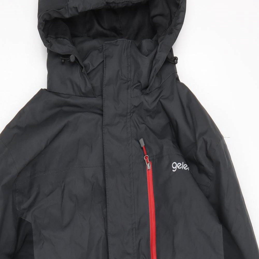 Gelert Mens Black Rain Coat Coat Size XL Zip